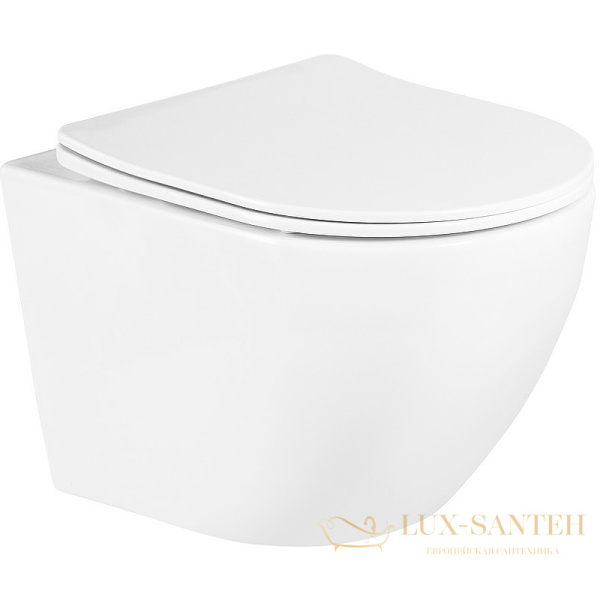 подвесной унитаз belbagno uno bb3105chr/sc с сиденьем микролифт, белый