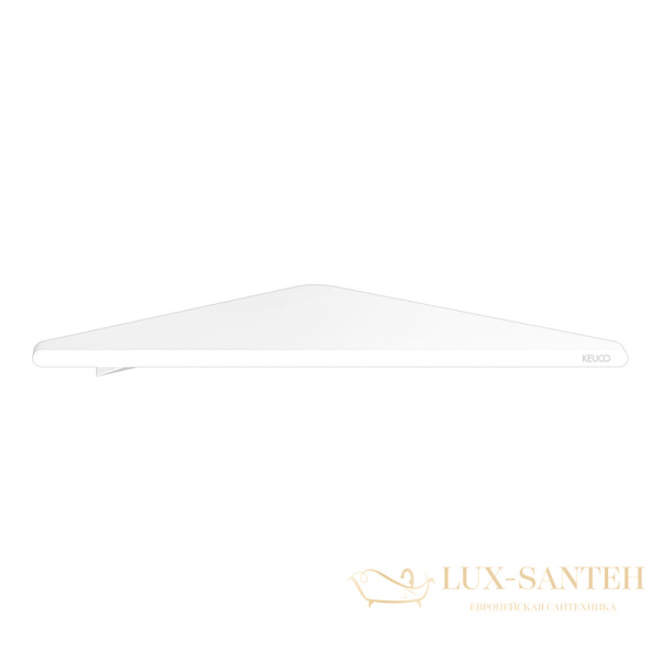 полка угловая для душа keuco aveno 14657510000, с клеевым комплектом, белый матовый