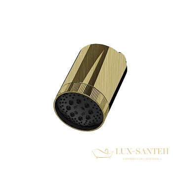 верхний душ 102 мм, almar beam e044286.hb, с настенным держателем, латунь брашированная pvd