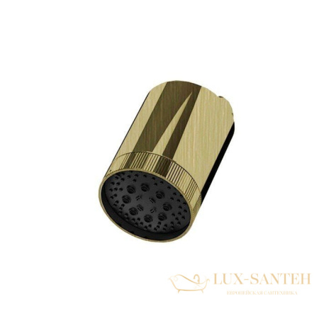 верхний душ 102 мм, almar beam e044286.hb, с настенным держателем, латунь брашированная pvd