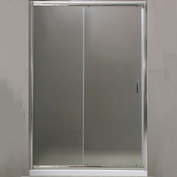 душевая дверь belbagno uno uno-195-bf-1-150-p-cr 150 см профиль хром, стекло рифленое 