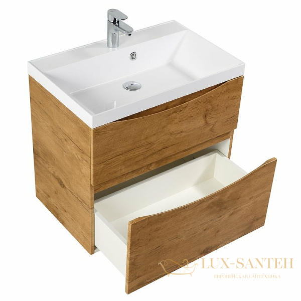 тумба под раковину belbagno marino marino-h60-700-2c-so-rn-p 70 см подвесная, rovere nature