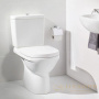 чаша напольного унитаза villeroy & boch o.novo 5689 r0 01 со скрытым ободом, укороченная, белый