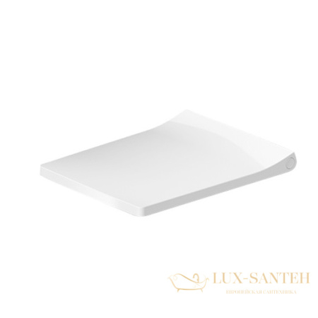 сиденье c крышкой стандартное для унитаза duravit viu 002111000, белый/хром