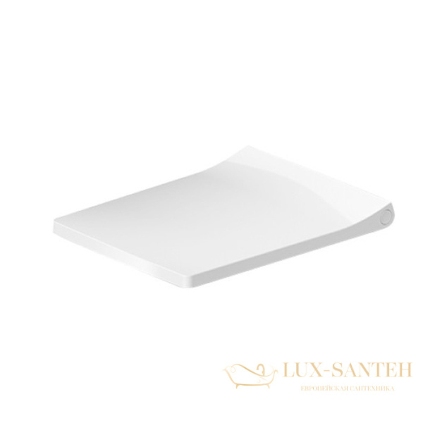 сиденье c крышкой стандартное для унитаза duravit viu 002111000, белый/хром