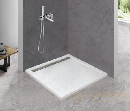 экран для поддона из искусственного мрамора cezares tray-as-a-90-100-scr, белый