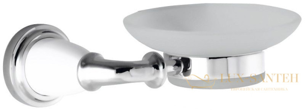 мыльница стеклянная sanibano zafiro h9900/15br настенная, бронза