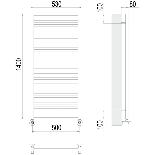 полотенцесушитель водяной terminus ватикан 4670078530547 п22 500x1400