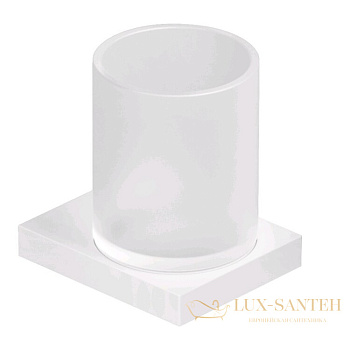 стакан для зубных щеток подвесной kludi vela c, 3197553, белый матовый