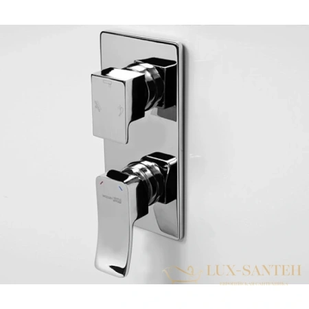 душевой комплект wasserkraft aller a171668 300х200 мм, хром