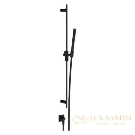 душевой гарнитур gessi inverso diamantato 73641.299, matte black