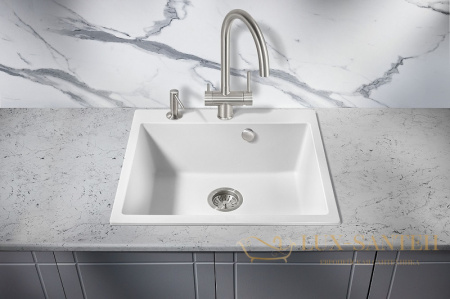 кухонная мойка milacio murcia mc.77012 60 см, белый