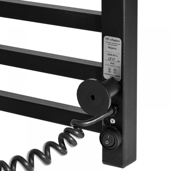 полотенцесушитель с/т laris астор чкч п12 350/900 правый тэн черный 73207665
