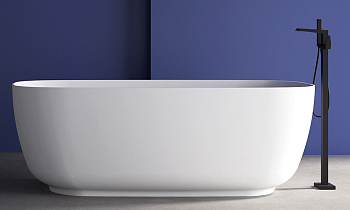 акриловая ванна abber ab9260, цвет белый