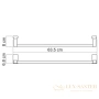полотенцедержатель wasserkraft leine k-5030 63,5 см, хром