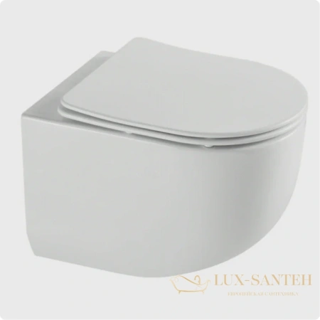 унитаз подвесной безободковый aquame aqm2012, смыв торнадо, с быстросъемным сиденьем softclose, белый глянцевый