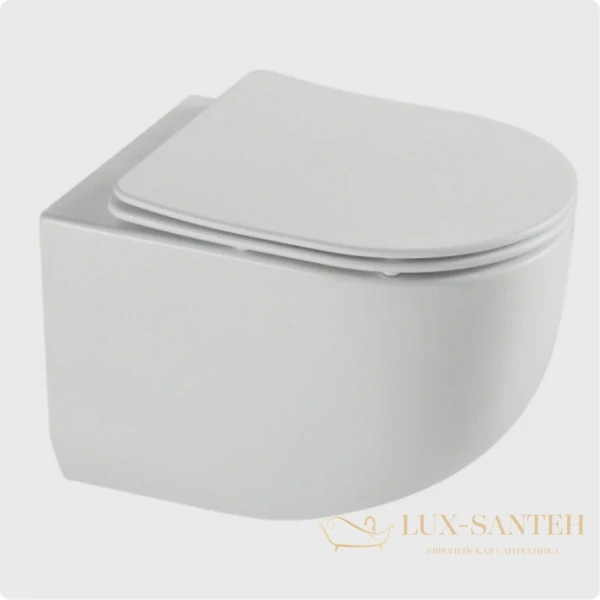 унитаз подвесной безободковый aquame aqm2012, смыв торнадо, с быстросъемным сиденьем softclose, белый глянцевый