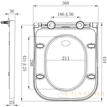 сиденье для унитаза allen brau infinity 4.21010.20 с микролифтом, белый