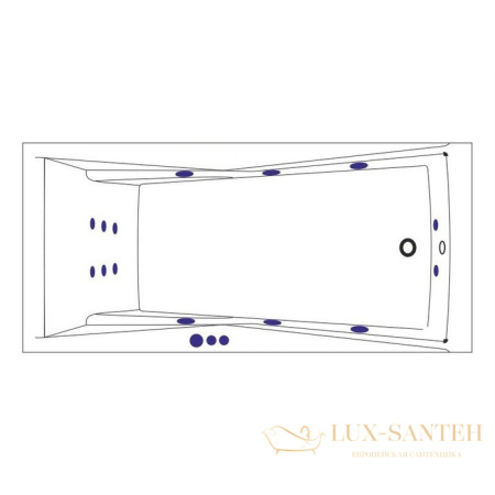 ванна whitecross palace 170x75 "smart", 0104.170075.100.smart.br, белый