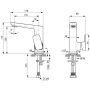 смеситель ideal standard tonic ii a6333aa для раковины без донного клапана, хром