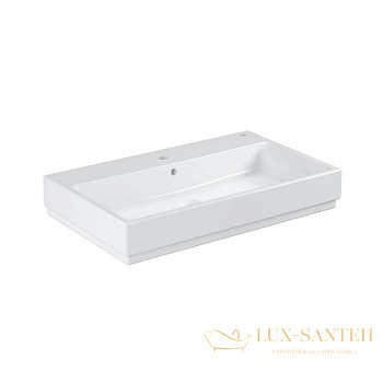 раковина накладная grohe cube ceramic 3947600h 800х490 мм, белый