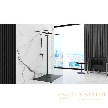 душевой поддон rea rock rea-k4579 из литого мрамора 120х80 см, черный