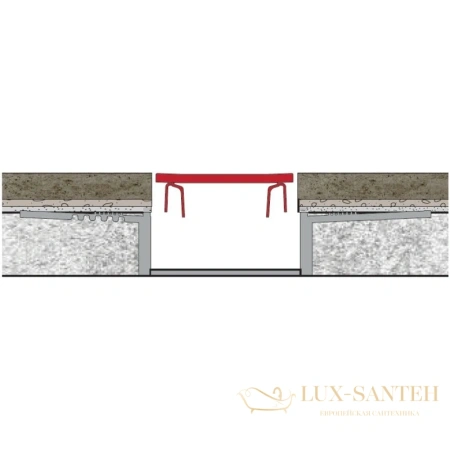 душевой канал berges simpel 090111 600 мм, матовый хром