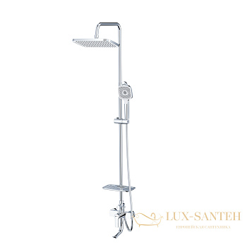 душевая система для ванны lemark aura lm0662ch, хром