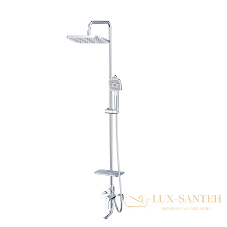 душевая система для ванны lemark aura lm0662ch, хром