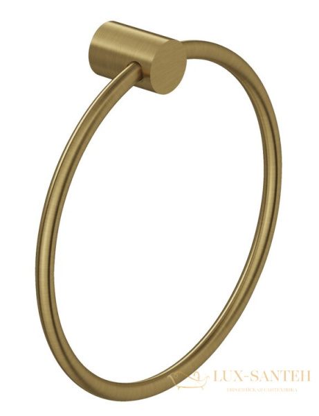полотенцедержатель-кольцо 200 мм, kludi vela r, 58978n0, золото брашированное