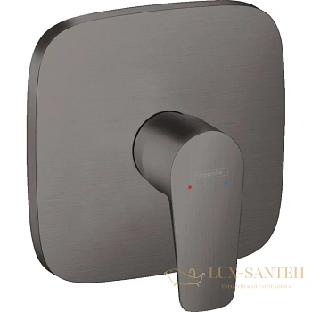 смеситель для душа hansgrohe talis e, 71765340, (внешняя часть) шлифованный черный хром