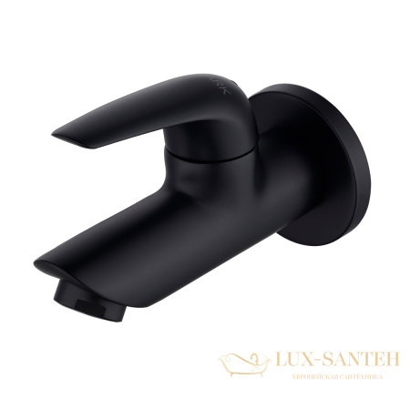 кран для бани lemark project lm4690bl, черный матовый