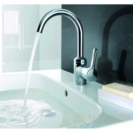 смеситель для раковины kludi bingo star 420230578 с донным клапаном, хром