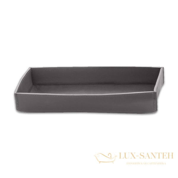 лоток настольный decor walther nappa tab s, 0938493, натуральная кожа, дымчато-серый