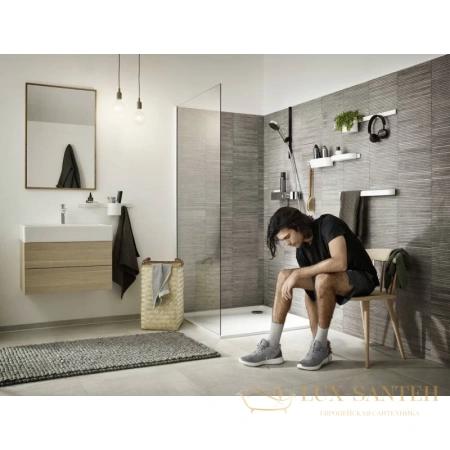термостатический смеситель для душа hansgrohe showertablet select 400 24360000