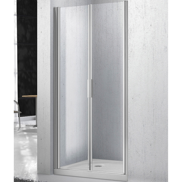 душевая дверь belbagno sela sela-b-2-90-c-cr 90 см профиль хром, стекло прозрачное 