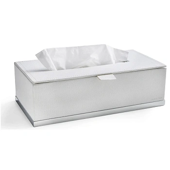 контейнер для бумажных салфеток 3sc snowy sn70asl, хром/белый
