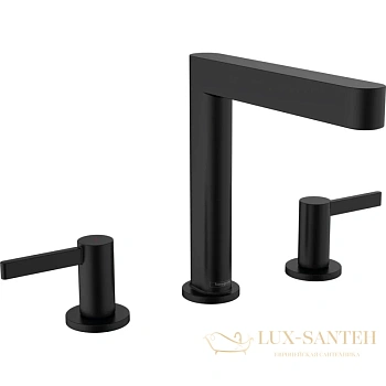 смеситель для раковины hansgrohe finoris 160 76034670 матовый черный