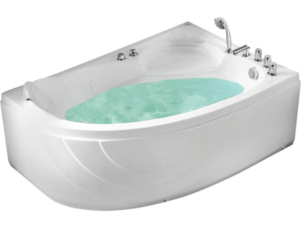 акриловая ванна gemy g9009 b r, цвет белый