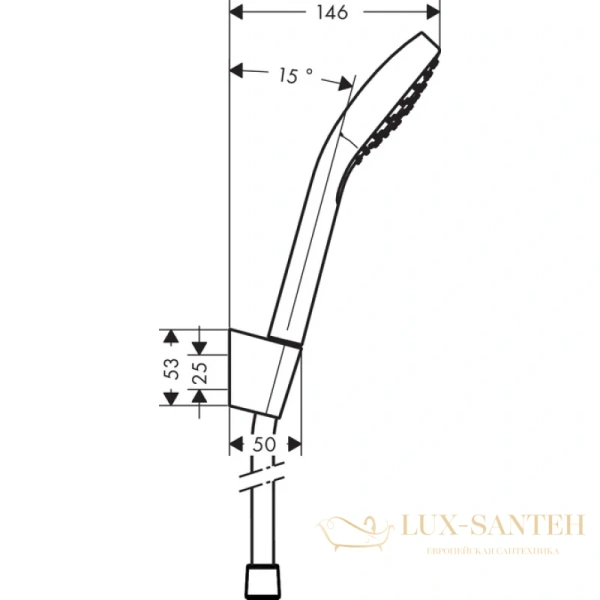 душевой комплект hansgrohe croma select e 26424400