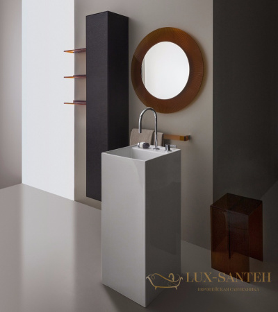 раковина laufen kartell by 8.1133.1.000.158.1 напольная 38 см, белый глянцевый