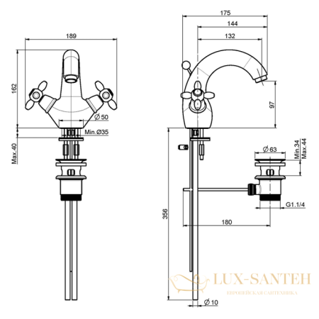 смеситель для раковины, fima|carlo frattini olivia, f5041cr, на 1 отверстие, с донным клапаном, хром