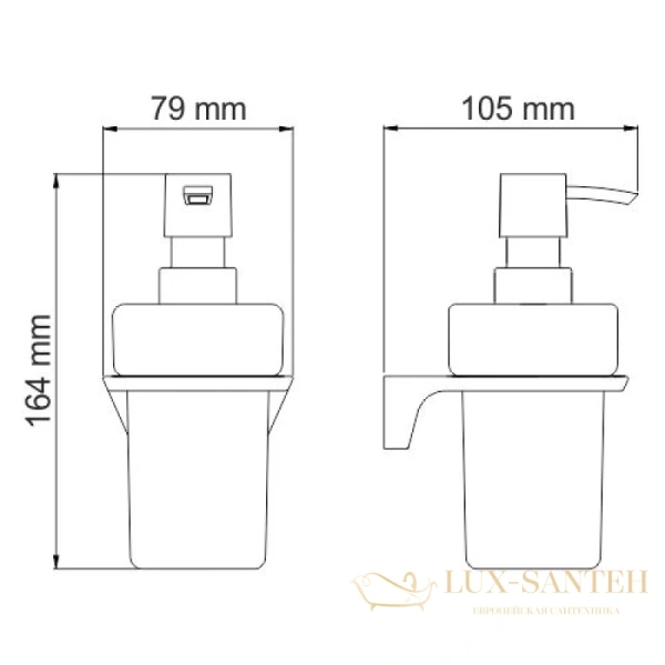 дозатор wasserkraft elbe k-7299 200 мл, черный