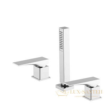 смеситель на борт ванны fima carlo frattini zeta, на 3 отверстия, f3974/1ncr, хром