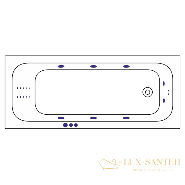 ванна whitecross vibe 170x70 "smart nano", 0105.170070.100.smartnano.cr, белый