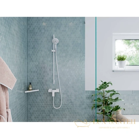 душевая лейка hansgrohe raindance select s 26531700 ecosmart, матовая белая