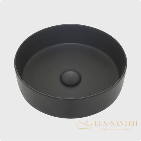 раковина накладная aquame aqm5012mdg, 355 мм, темно-серый матовый