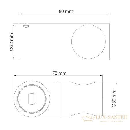 держатель ручного душа wasserkraft a322, золото