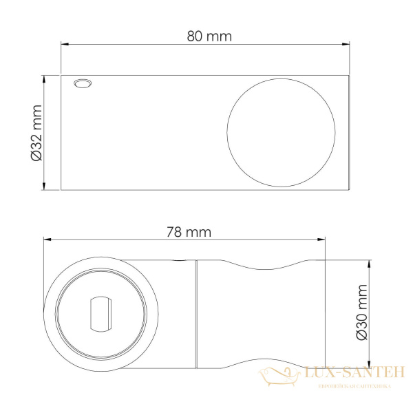 держатель ручного душа wasserkraft a322, золото