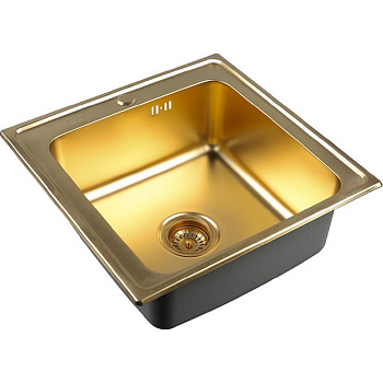 кухонная мойка zorg bronze szr 5050 bronze, бронза